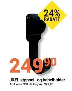 Elektroimportøren J&EL støpsel- og kabelholder tilbud