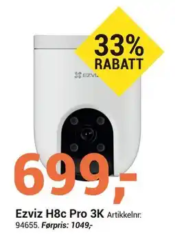Elektroimportøren Ezviz H8c Pro 3K tilbud