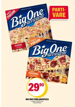 Coop Extra Big one porsjonspizza tilbud