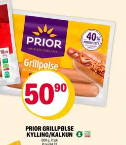 Coop Extra Prior grillpølse kylling/kalkun tilbud