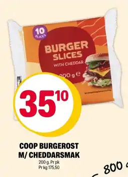 Coop Extra Coop burgerost m/cheddarsmak tilbud