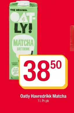 Coop Extra Oatly Havredrikk Matcha 11. Pr pk tilbud