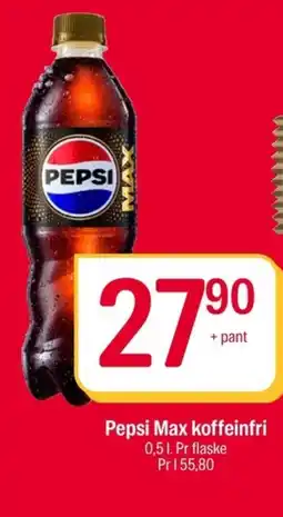 Coop Extra Pepsi Max koffeinfri tilbud
