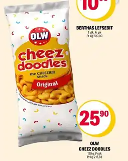 Coop Extra OLW cheez doodles tilbud