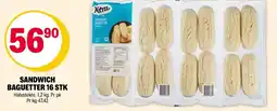 Coop Extra Sandwich baguetter 16 stk tilbud