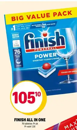 Coop Extra Finish all in one tilbud