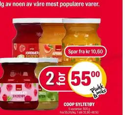 Coop Extra Coop syltetøy tilbud