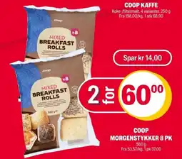 Coop Extra Coop morgenstykker 8 pk tilbud