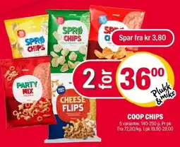 Coop Extra Coop chips tilbud