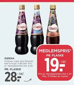 Meny Ribena tilbud