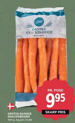 Meny Gestus danske snackrødder tilbud