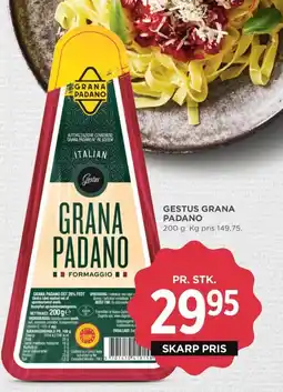 Meny Gestus grana padano tilbud