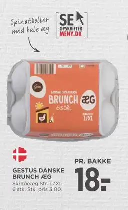 Meny Gestus danske brunch ag tilbud