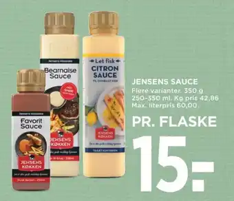 Meny Jensens sauce tilbud