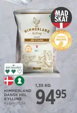 Meny Himmerland dansk hel kylling tilbud