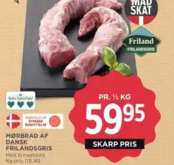 Meny Mørbrad af dansk frilandsgris tilbud