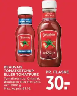 Meny Beauvais tomatketchup eller tomatpuré tilbud