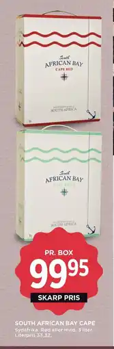 Meny South african bay cape tilbud