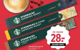 Meny Starbucks kapsler tilbud