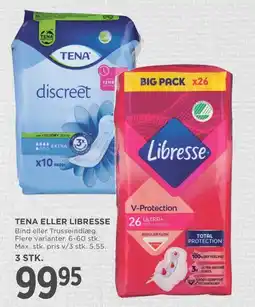 Meny Tena eller libresse tilbud