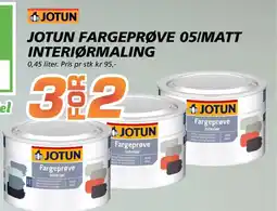 Coop Byggmix Jotun fargeprøve 05/matt interiørmaling tilbud