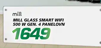 Mill glass smart wifi 500 w gen. 4 panelovn