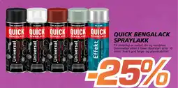 Coop Byggmix Quick bengalack spraylakk tilbud