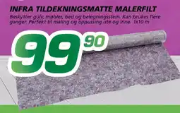 Coop Byggmix Infra tildekningsmatte malerfilt tilbud