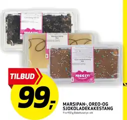 Bunnpris Marsipan-, oreo-og sjokoladekakestang tilbud