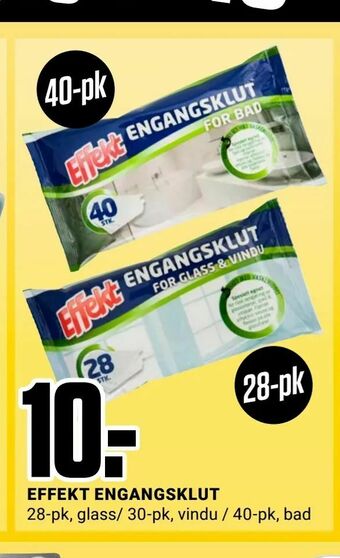 Europris Effekt engangsklut tilbud