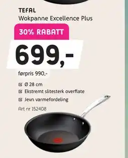 ELON TEFAL Wokpanne Excellence Plus tilbud