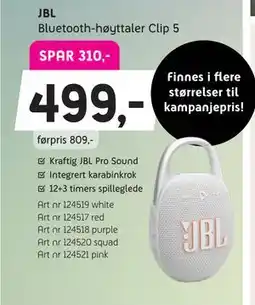 ELON Bluetooth-høyttaler Clip 5 tilbud