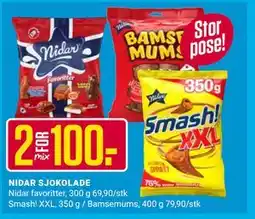 Europris NIDAR SJOKOLADE tilbud