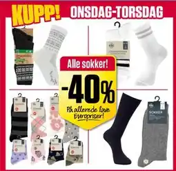 Europris Alle sokker! tilbud