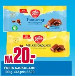 Europris FREIA SJOKOLADE tilbud