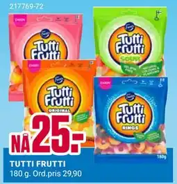 Europris TUTTI FRUTTI tilbud