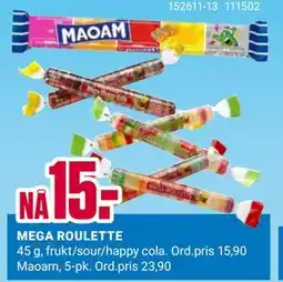 Europris MEGA ROULETTE tilbud