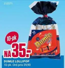 Europris DUMLE LOLLIPOP tilbud