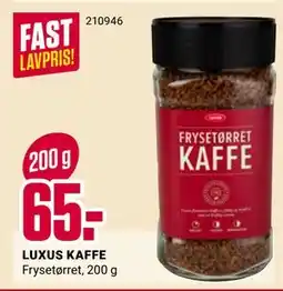 Europris LUXUS KAFFE tilbud