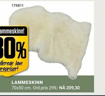 Europris Lammeskinn tilbud