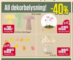 Europris All dekorbelysning! tilbud