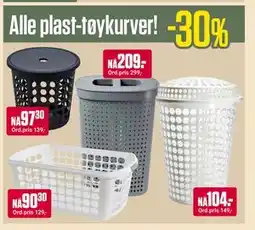 Europris Alle plast-tøykurver! tilbud