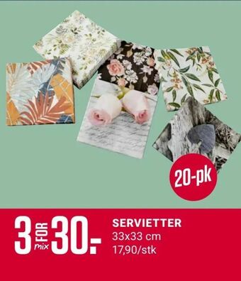 Europris Servietter tilbud