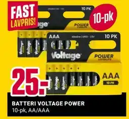 Europris BATTERI VOLTAGE POWER tilbud