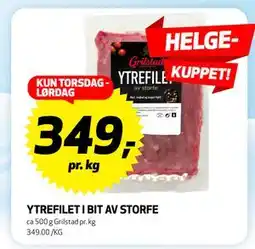 Bunnpris YTREFILET I BIT AV STORFE tilbud