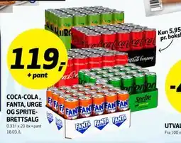 Bunnpris COCA-COLA, FANTA, URGE OG SPRITE-BRETTSALG tilbud