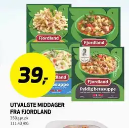 Bunnpris UTVALGTE MIDDAGER FRA FJORDLAND tilbud