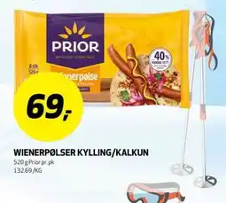 Bunnpris WIENERPØLSER KYLLING/KALKUN tilbud
