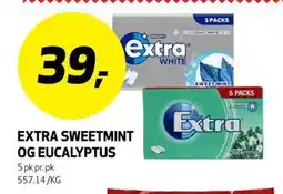 Bunnpris EXTRA SWEETMINT OG EUCALYPTUS tilbud