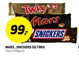 Bunnpris MARS, SNICKERS OG TWIX tilbud